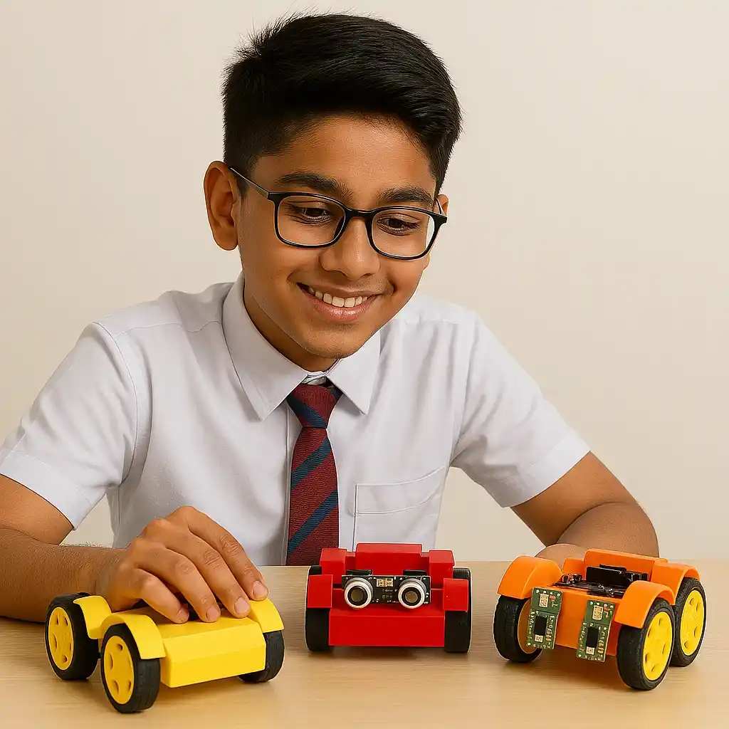 Student assembling - Explore STEMCity | Educational Kit | Robotics | STEM Learning | DIY Project Student assembling - Explore STEMCity | Educational Kit | Robotics | STEM Learning | DIY Project